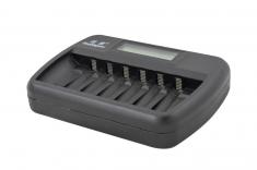 OXE Nabíječka baterií AA na 6 ks, s displejem a 8 ks nabíjecích baterií Varta 56706 R6 2100mAh NIMH basic