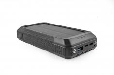 OXE Solární Powerbanka, kapacita 33800 mAh, černá