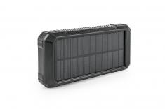 OXE Solární Powerbanka, kapacita 33800 mAh, černá