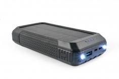OXE Solární Powerbanka, kapacita 33800 mAh, černá